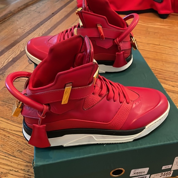 Buscemi High Top Luxury Sneaker . Made In Italy . Good Condition. MENS 9 US - Picture 2 of 5